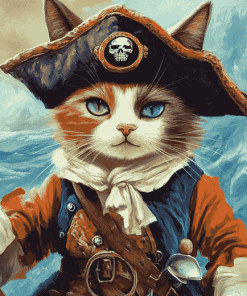 Pirate Cat Adventure Diamond Painting