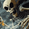 Pirate Skeleton Art Diamond Painting