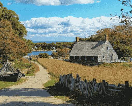 Plymouth Massachusetts Scenic Diamond Painting