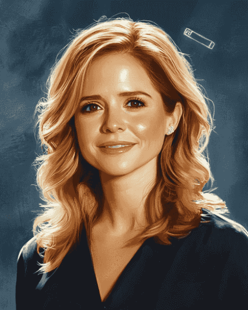 Pretty Jenna Fischer Celebrity Diamond Painting