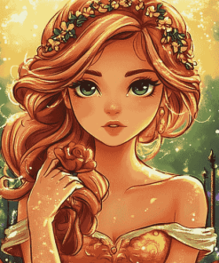 Pretty Princess Cartoons Diamond Painting