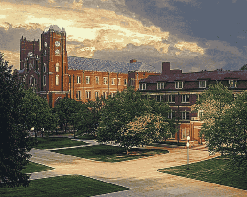 Purdue University Building Diamond Painting