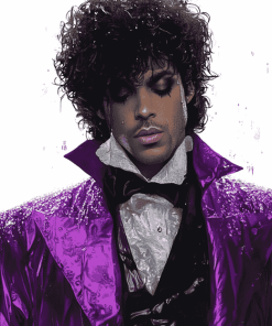 Purple Rain Movie Diamond Painting