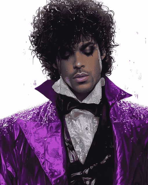 Purple Rain Movie Diamond Painting