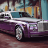 Purple Rolls Royce Luxury Diamond Painting