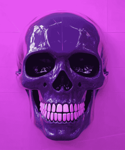 Purple Skull Skeleton Diamond Painting