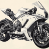 R1 Motorbike Engine Diamond Painting