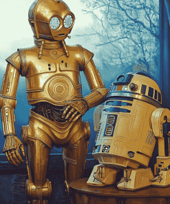 R2D2 and C3PO Robot Adventure Diamond Painting