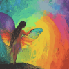 Rainbow Fairy Diamond Painting