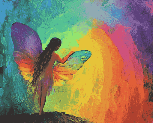 Rainbow Fairy Diamond Painting