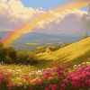 Rainbow Fields Diamond Painting