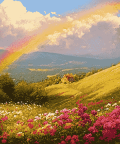 Rainbow Fields Diamond Painting