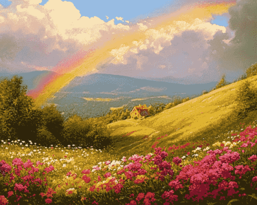 Rainbow Fields Diamond Painting