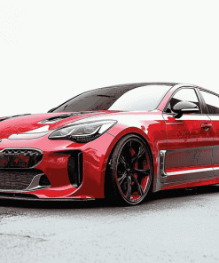 Red Kia Stinger Performance Diamond Painting