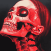 Red Skull Diamond Painting