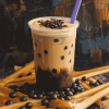 Refreshing Iced Coffee Bubble Tea Diamond Painting