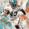 Reggie Bush Miami Dolphins Diamond Painting