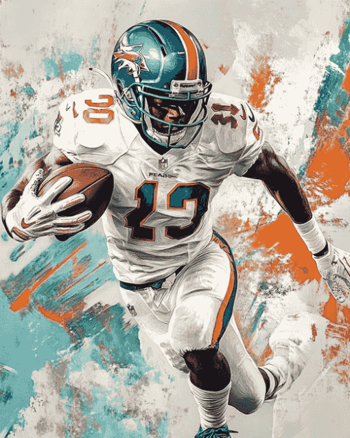 Reggie Bush Miami Dolphins Diamond Painting