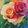 Rise of Rainbow Rose Diamond Painting