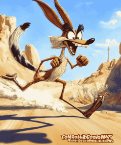 Roadrunner and Coyote Cartoon Diamond Painting