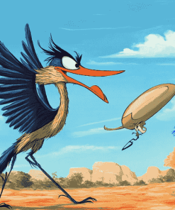 Roadrunner and Coyote Cartoons Diamond Painting