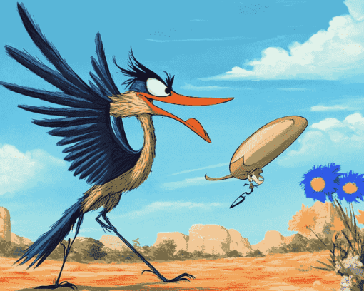 Roadrunner and Coyote Cartoons Diamond Painting