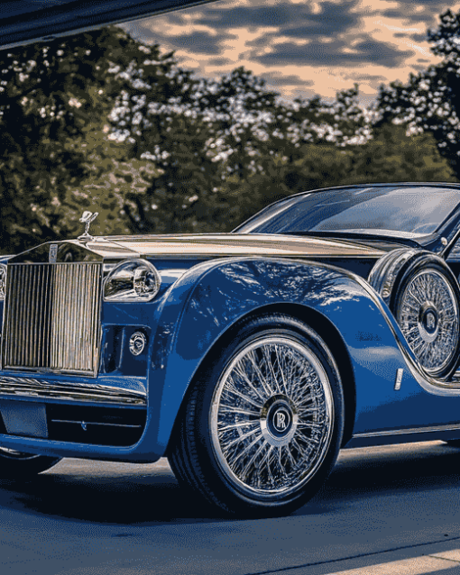 Rolls-Royce Blue Elegance Diamond Painting