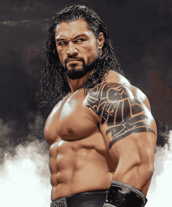 Roman Reigns WWE Champion Diamond Painting