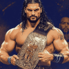 Roman Reigns WWE Champion Diamond Painting