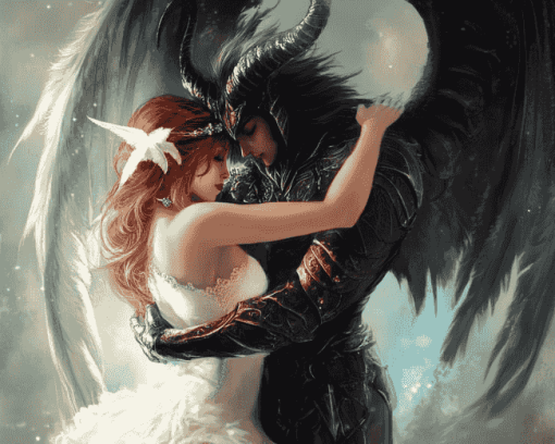 Romantic Angel and Devil Diamond Painting