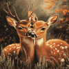 Romantic Deer Pair Diamond Painting