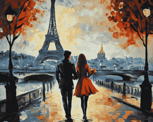 Romantic Paris Getaway Diamond Painting