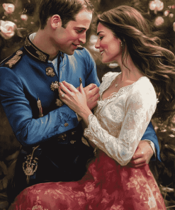 Romantic Prince William and Kate Love Diamond Painting