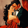 Romantic Scarlet O'Hara and Rhett Butler Diamond Painting