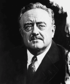 Roosevelt Black And White Diamond Painting