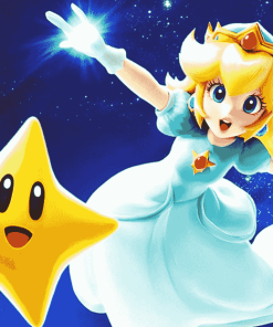 Rosalina Mario Galaxy Art Diamond Painting