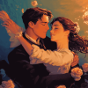 Rose and Jack Titanic Movie Diamond Painting