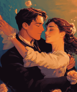 Rose and Jack Titanic Movie Diamond Painting