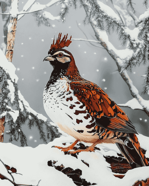 Ruffed Grouse Bird Diamond Painting