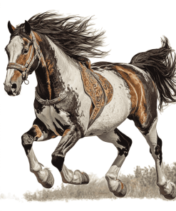 Running Horse Diamond Painting