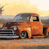 Rusty Chevrolet 1950 Truck Diamond Painting