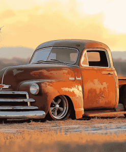 Rusty Chevrolet 1950 Truck Diamond Painting