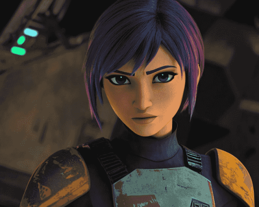 Sabine Wren Star Wars Diamond Painting