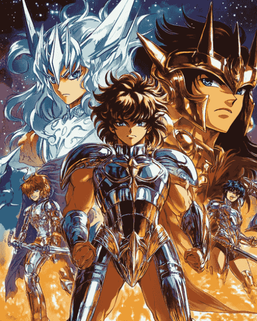 Saint Seiya Anime Diamond Painting