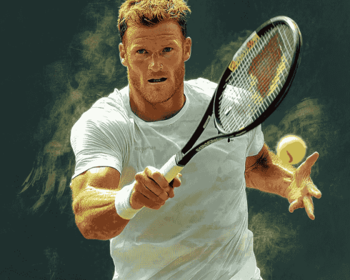 Sam Groth Tennis Star Diamond Painting