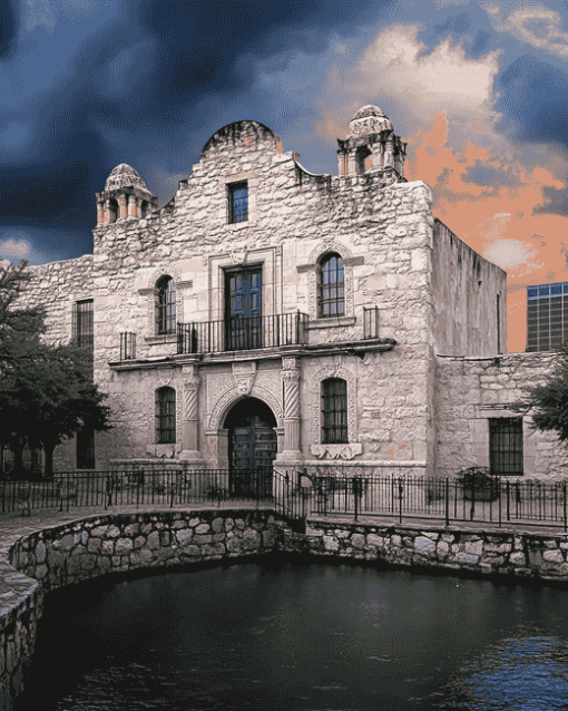 San Antonio Historical Monuments Diamond Painting