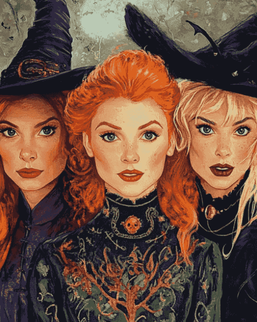 Sanderson Sisters Wizards Diamond Painting