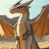 Sandy Desert Dragon Diamond Painting