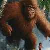 Sasquatch Gorilla Beast Diamond Painting