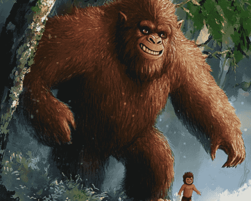 Sasquatch Gorilla Beast Diamond Painting